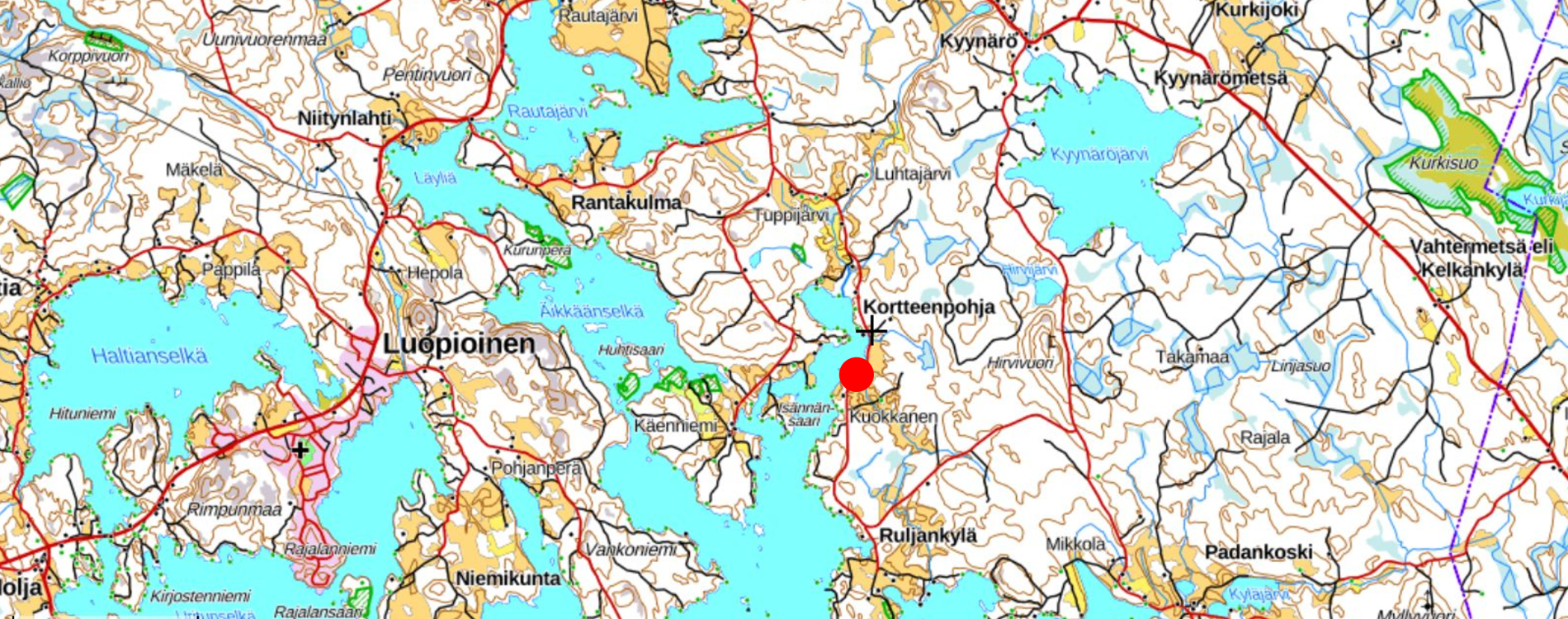 Kortteenpohjan kosteikon osoite on Kortteenpohjantie 516. Korteojan kosteikko