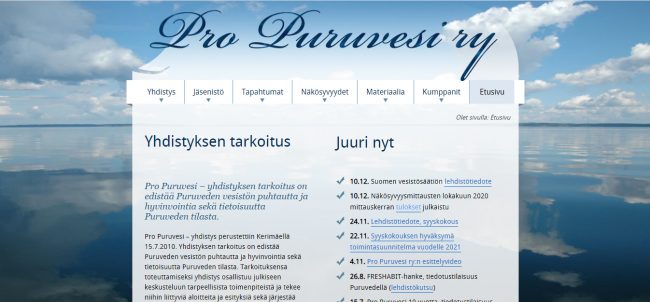 Pru puruvesi ry on kerännyt kymmenessä vuodessa 1550 jäsentä.